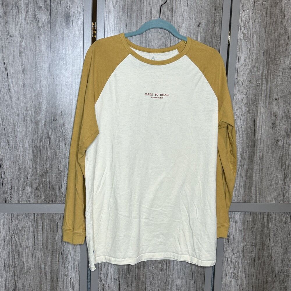 Passenger Made To Roam T-Shirt Size XXL Recycled Cotton Long Sleeves Sundown